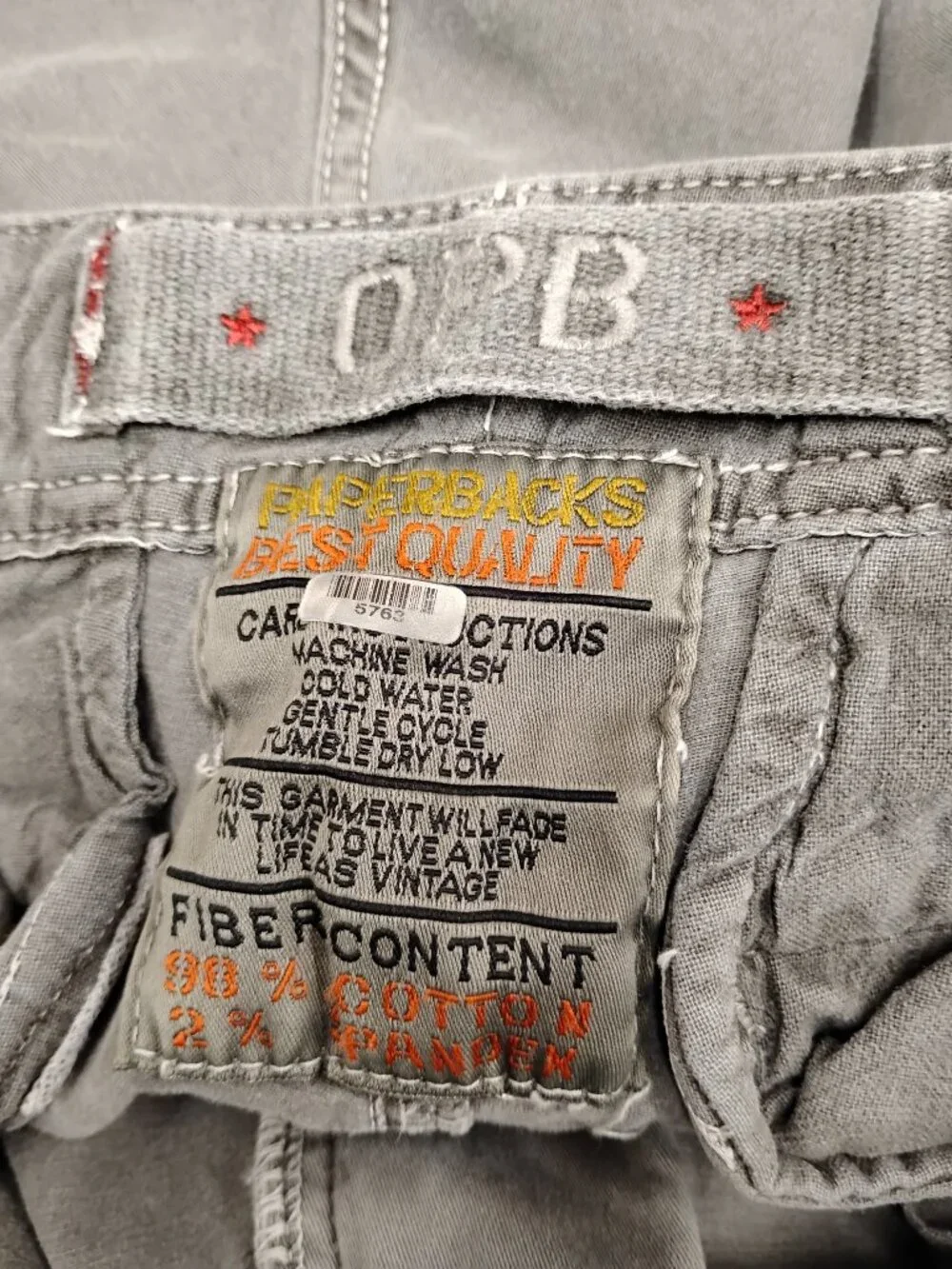 Original Paperbacks Charcoal Grey Walden Chino Shorts/5763